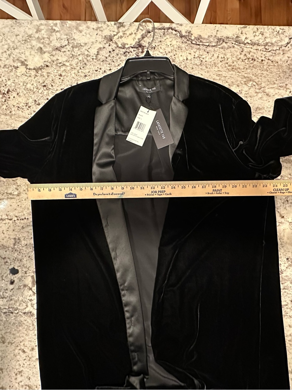 NWT LAFAYETTE 148  SZ L WOMEN's long blazer/jacket. Black $548 retail - Picture 10 of 10